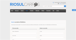 Desktop Screenshot of anuncie.riosulcarros.com.br
