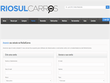 Tablet Screenshot of anuncie.riosulcarros.com.br